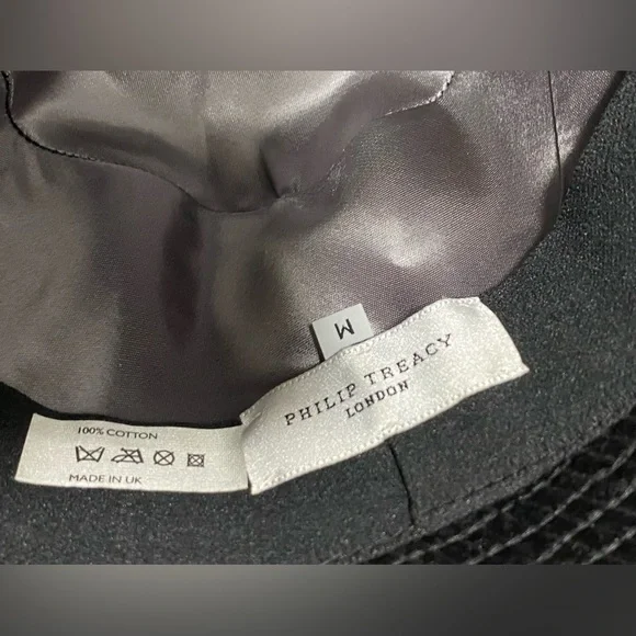 PHILIP TREACY BLACK BUCKET HAT SIZE M display picture 1
